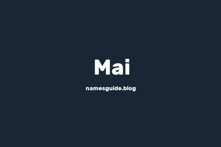 72+ Beautiful Middle Names for Mai: Find the Perfect Fit