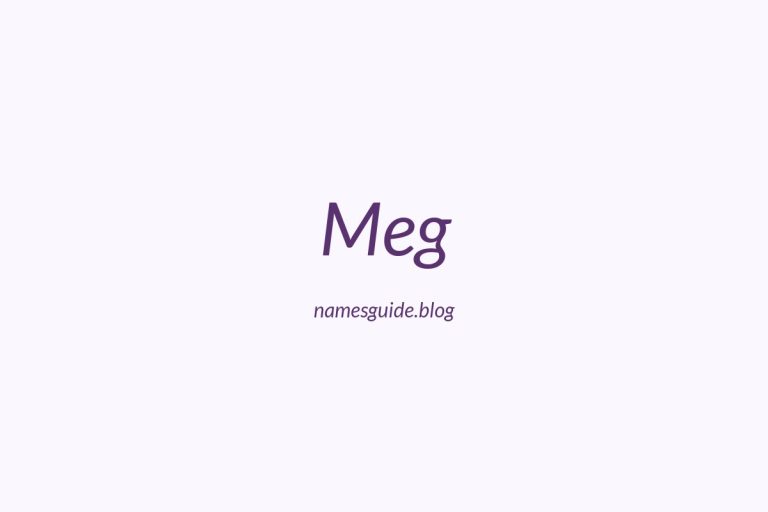 76+ Middle Names for Meg: The Ultimate Guide
