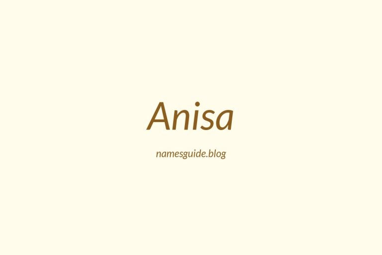 50+ Beautiful Middle Names for Anisa