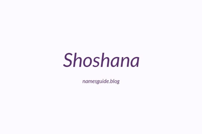 81+ Beautiful Middle Names for Shoshana