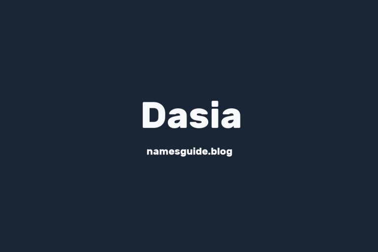38+ Beautiful Middle Names for Dasia