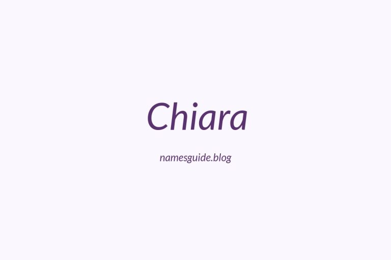 36+ Beautiful Middle Names for Chiara
