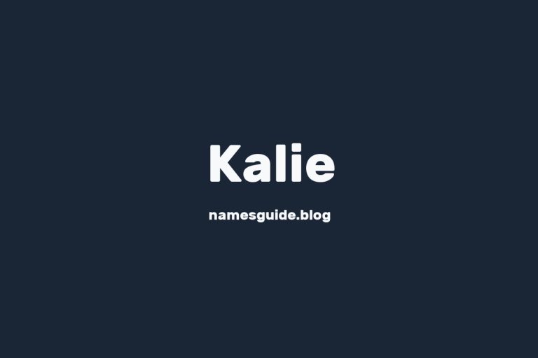 57+ Beautiful Middle Names for Kalie