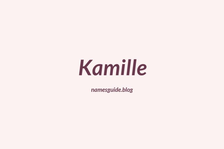 48+ Beautiful Middle Names for Kamille