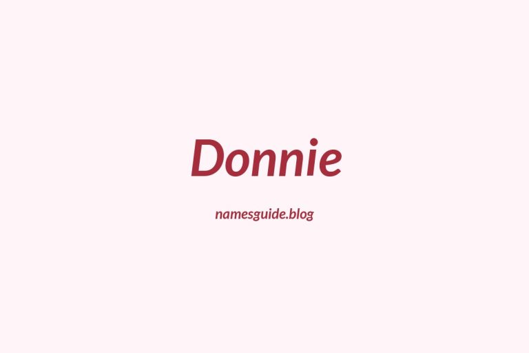 61+ Middle Names for Donnie: The Ultimate Guide