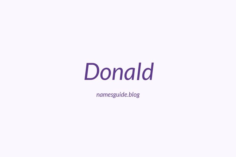 40+ Middle Names for Donald: The Ultimate Guide