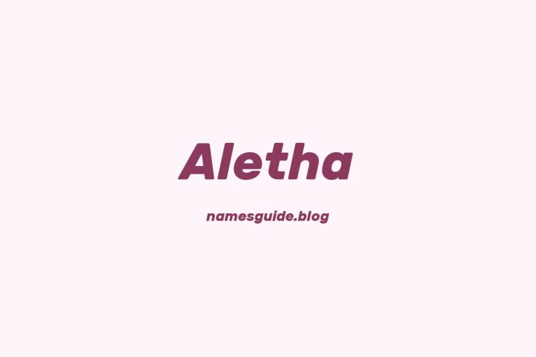 79+ Middle Names for Aletha: The Perfect Complement
