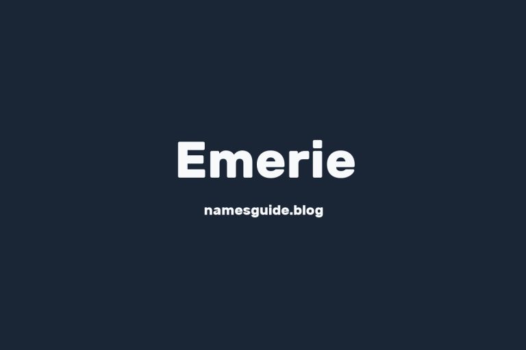 58+ Perfect Middle Names for Emerie