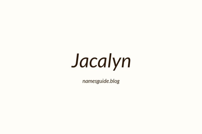74+ Beautiful Middle Names for Jacalyn