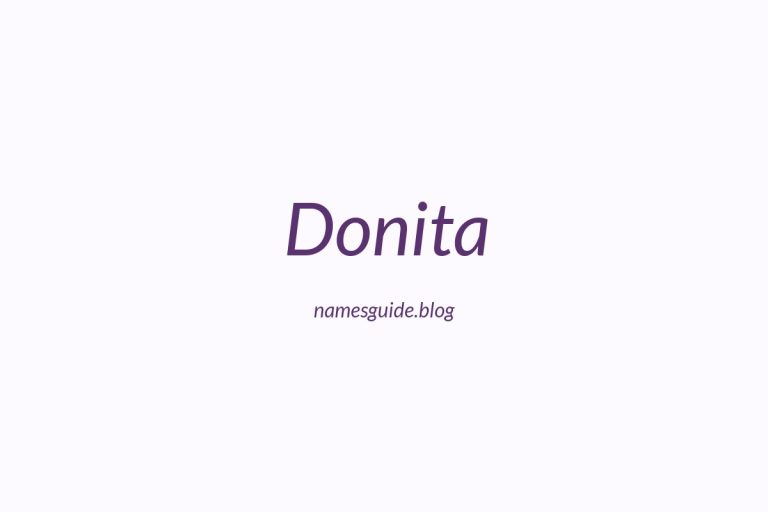 83+ Middle Names for Donita: The Ultimate Guide