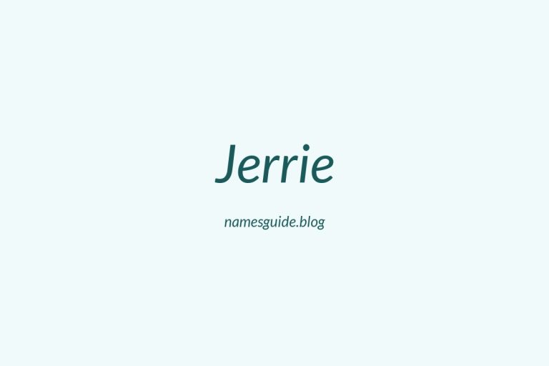 37+ Perfect Middle Names for Jerrie