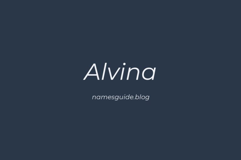 50+ Beautiful Middle Names for Alvina