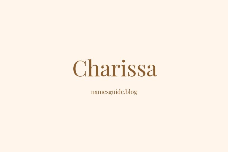 39+ Beautiful Middle Names for Charissa