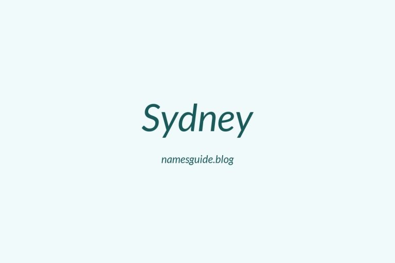 36+ Perfect Middle Names for Sydney