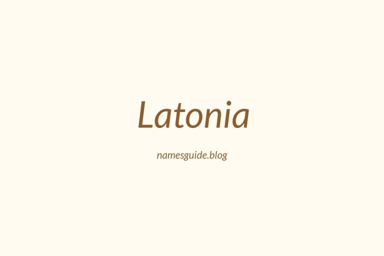 84+ Beautiful Middle Names for Latonia