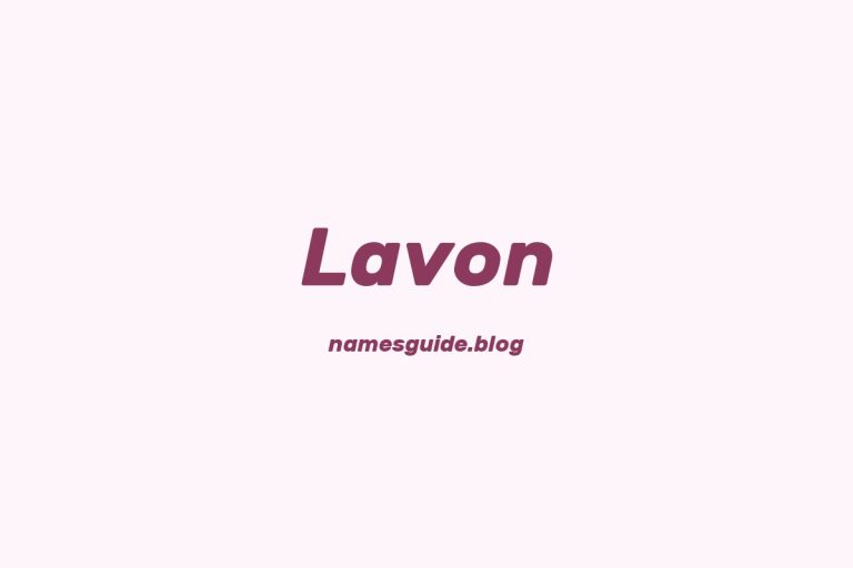 71+ Perfect Middle Names for Lavon: Find the Ideal Match