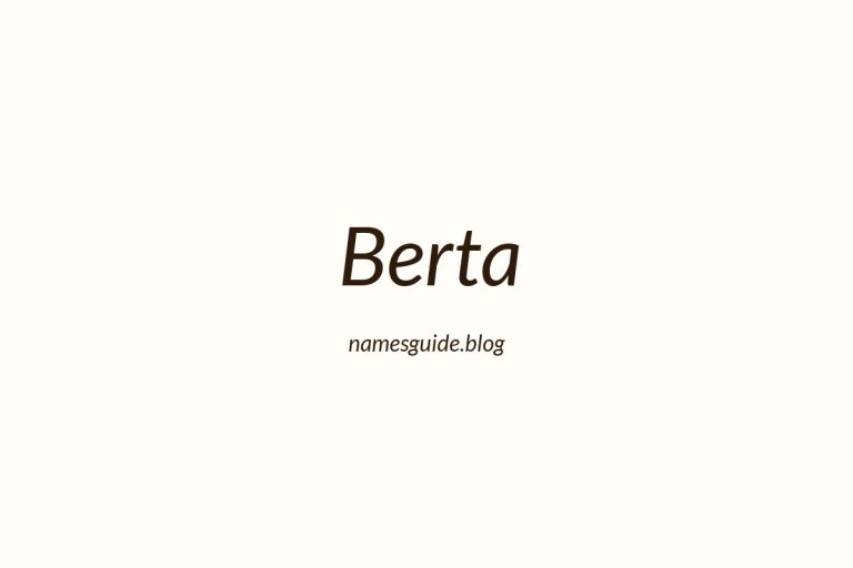 74+ Beautiful Middle Names for Berta: Find the Perfect Fit