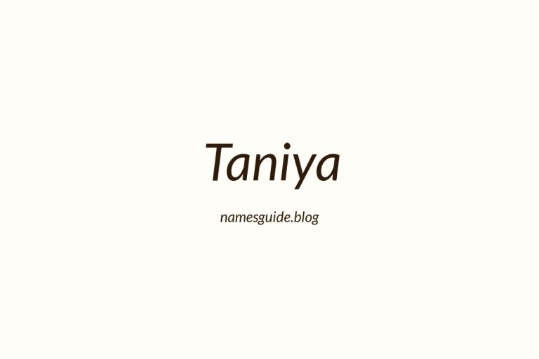 49+ Beautiful Middle Names for Taniya
