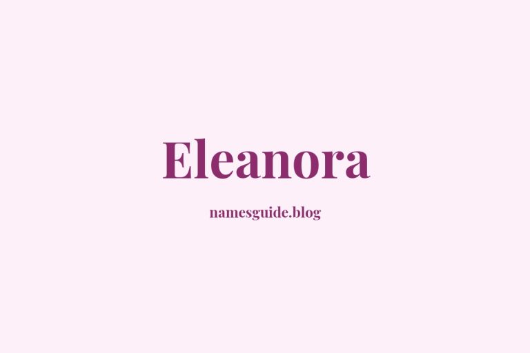 72+ Elegant Middle Names for Eleanora: Find the Perfect Match
