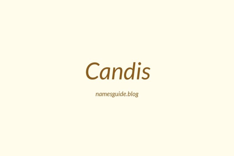 62+ Perfect Middle Names for Candis
