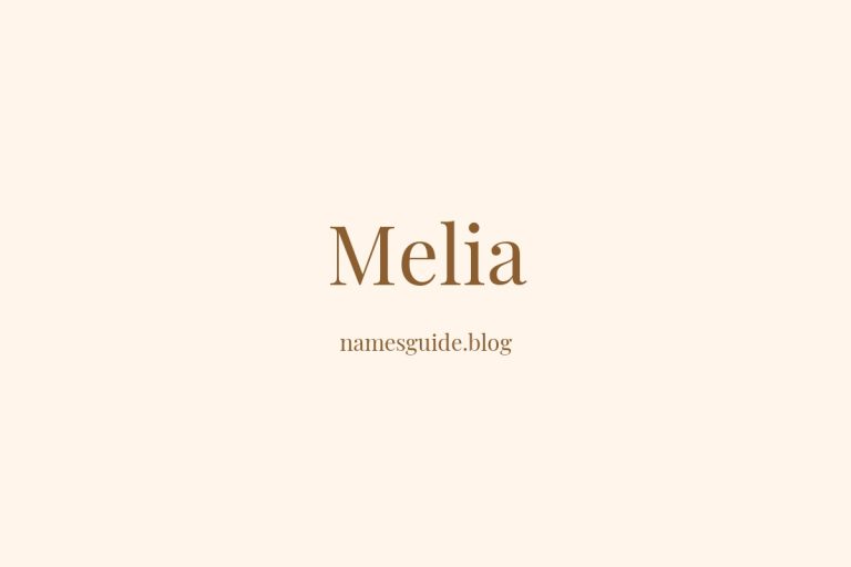53+ Beautiful Middle Names for Melia