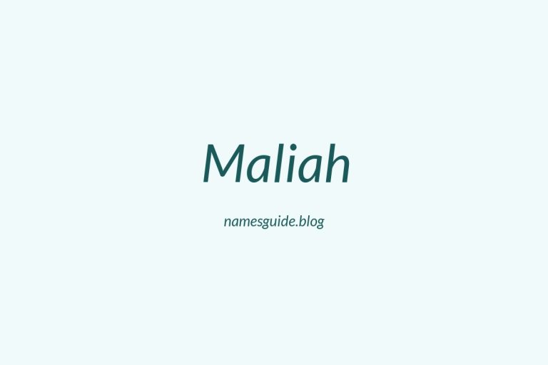 75+ Beautiful Middle Names for Maliah