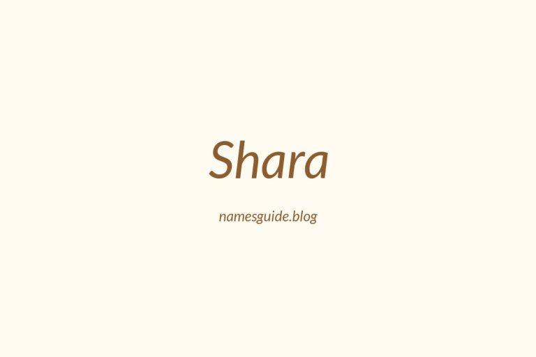 46+ Perfect Middle Names for Shara