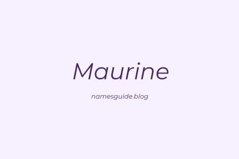 40+ Beautiful Middle Names for Maurine