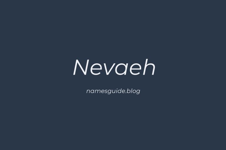 58+ Beautiful Middle Names for Nevaeh
