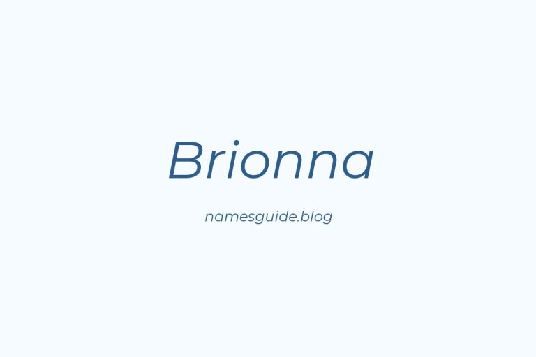 56+ Beautiful Middle Names for Brionna