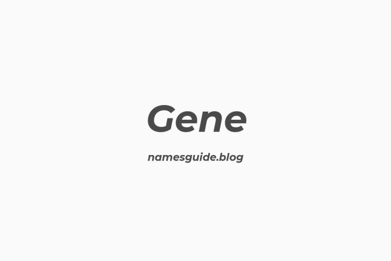 49+ Perfect Middle Names for Gene
