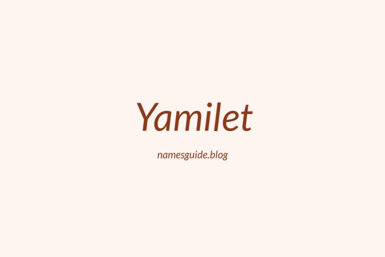 64+ Perfect Middle Names for Yamilet