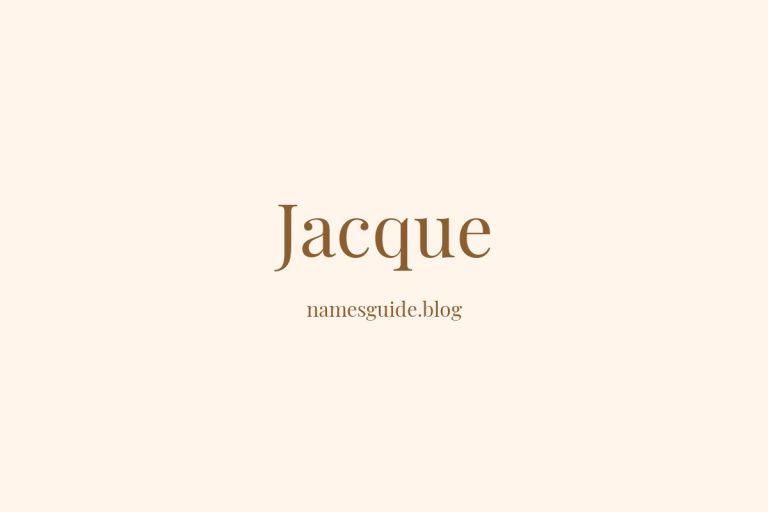 62+ Middle Names for Jacque: The Perfect Complement