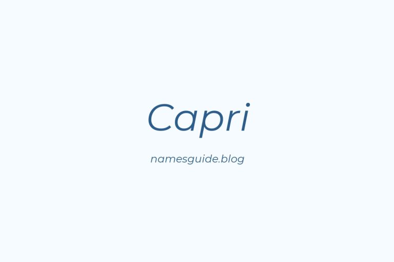59+ Beautiful Middle Names for Capri: Find the Perfect Match