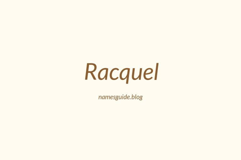 43+ Beautiful Middle Names for Racquel