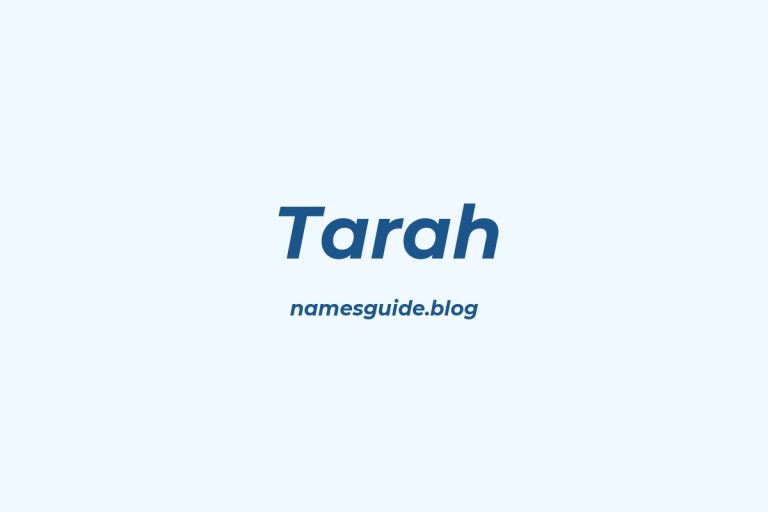 45+ Beautiful Middle Names for Tarah