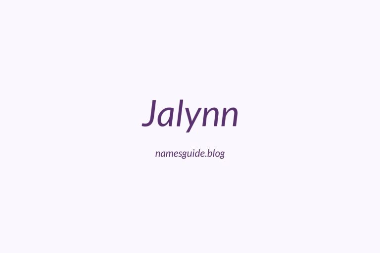 60+ Beautiful Middle Names for Jalynn