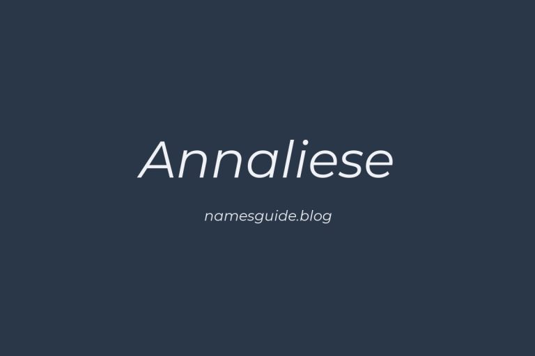 85+ Beautiful Middle Names for Annaliese
