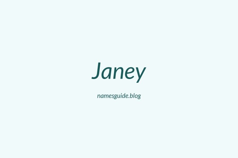 59+ Perfect Middle Names for Janey