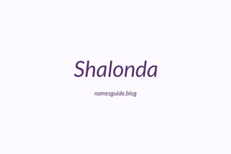 42+ Beautiful Middle Names for Shalonda