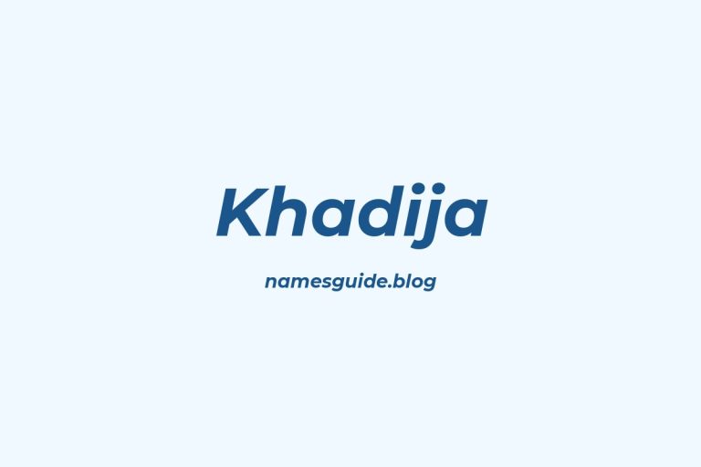 63+ Middle Names for Khadija: The Perfect Complement