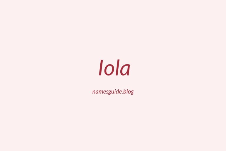 76+ Middle Names for Iola: The Perfect Complement