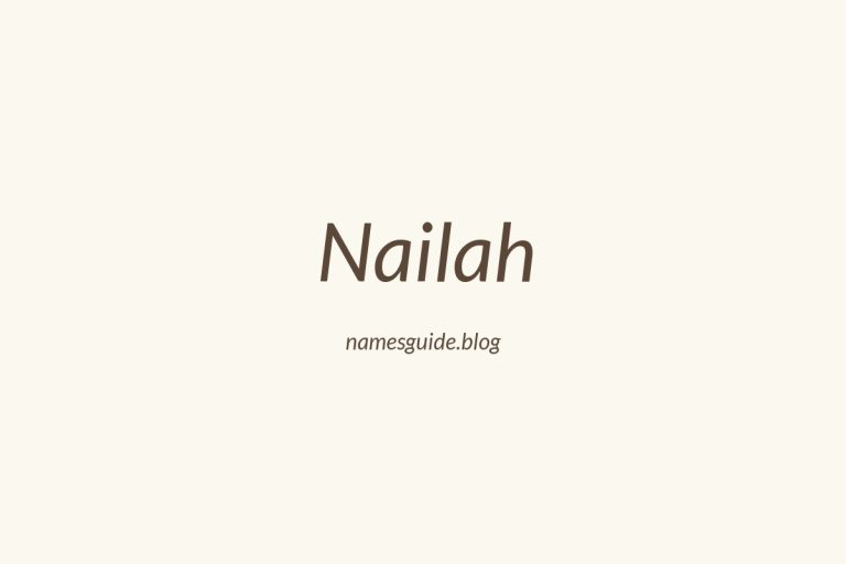 51+ Perfect Middle Names for Nailah