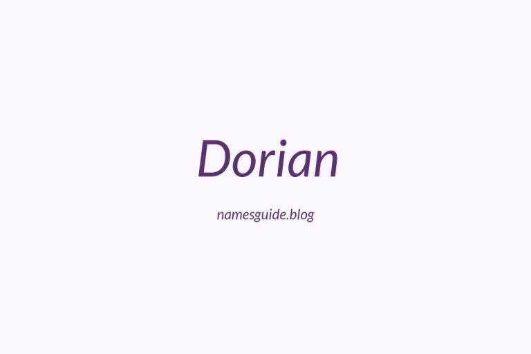 85+ Middle Names for Dorian: The Perfect Complement