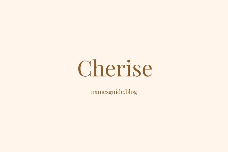 62+ Middle Names for Cherise: The Perfect Complement