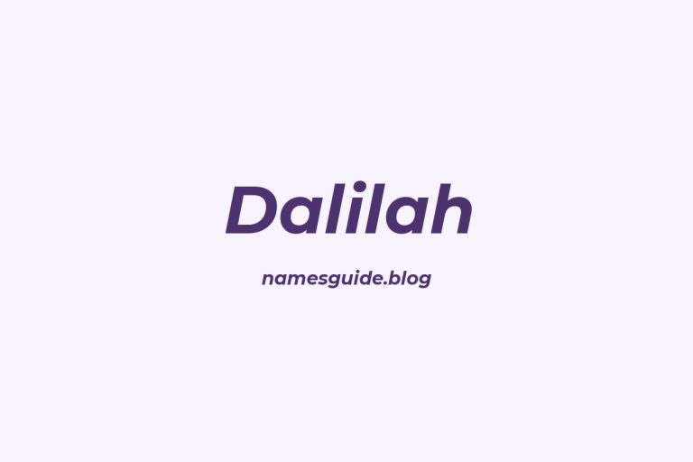 59+ Beautiful Middle Names for Dalilah