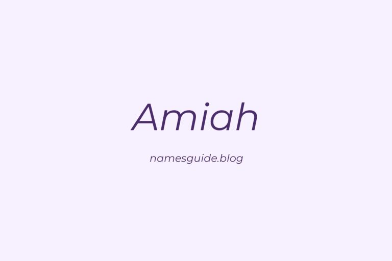 44+ Beautiful Middle Names for Amiah