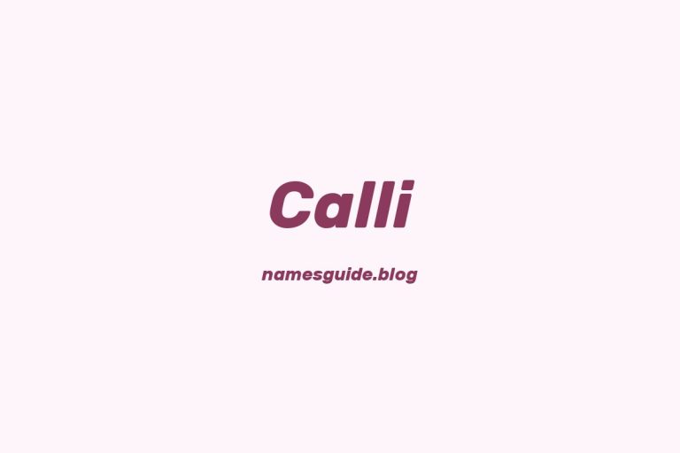 41+ Perfect Middle Names for Calli: Find the Ideal Match