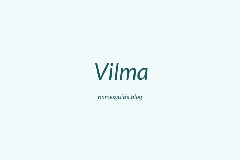 60+ Beautiful Middle Names for Vilma