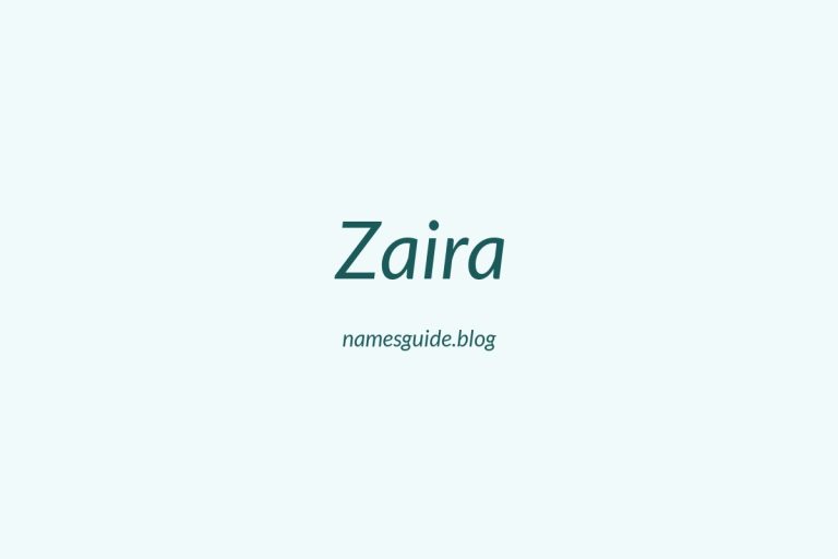 51+ Beautiful Middle Names for Zaira